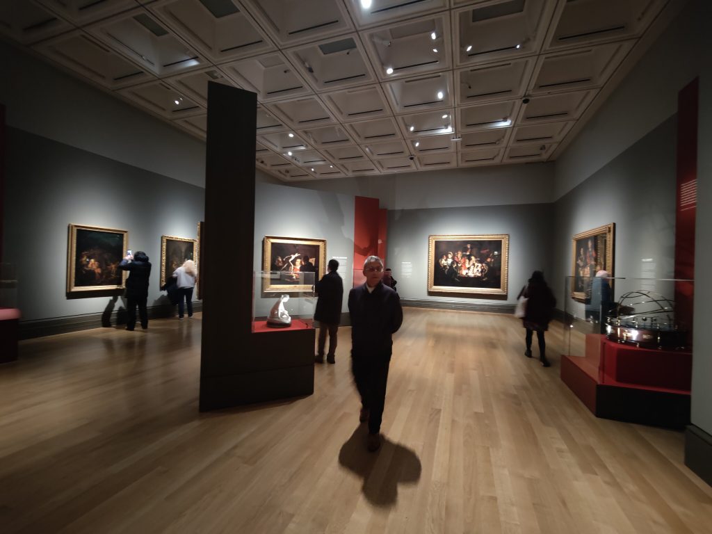 View from entry to Wright of Derby: From the Shadows.
