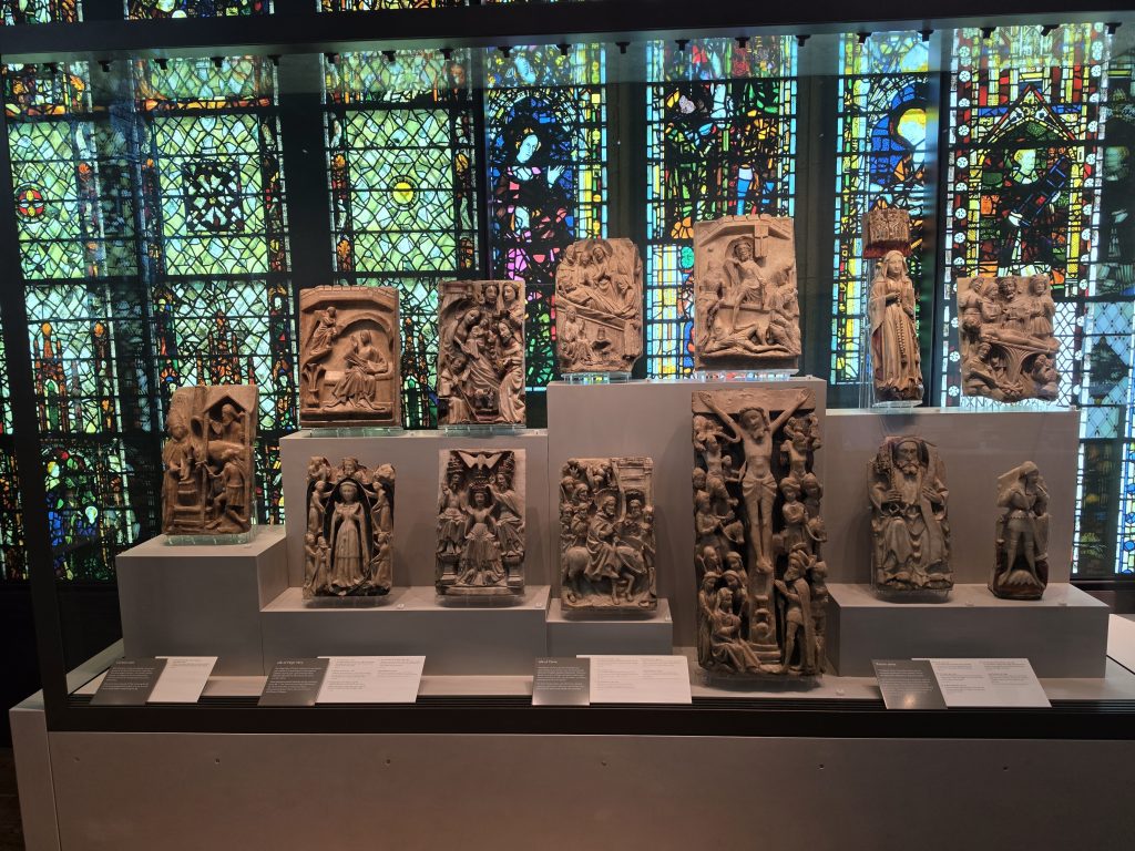 Alabasters on display at Nottingham Castle