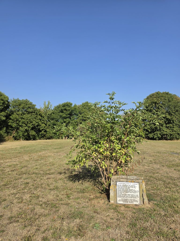 Flawford Church site in present day
